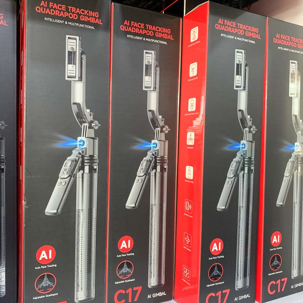 Smart AI Gimbal with Auto Face Tracking & Bluetooth Remote Smart AI Gimbal with Auto Face Tracking & Bluetooth Remote