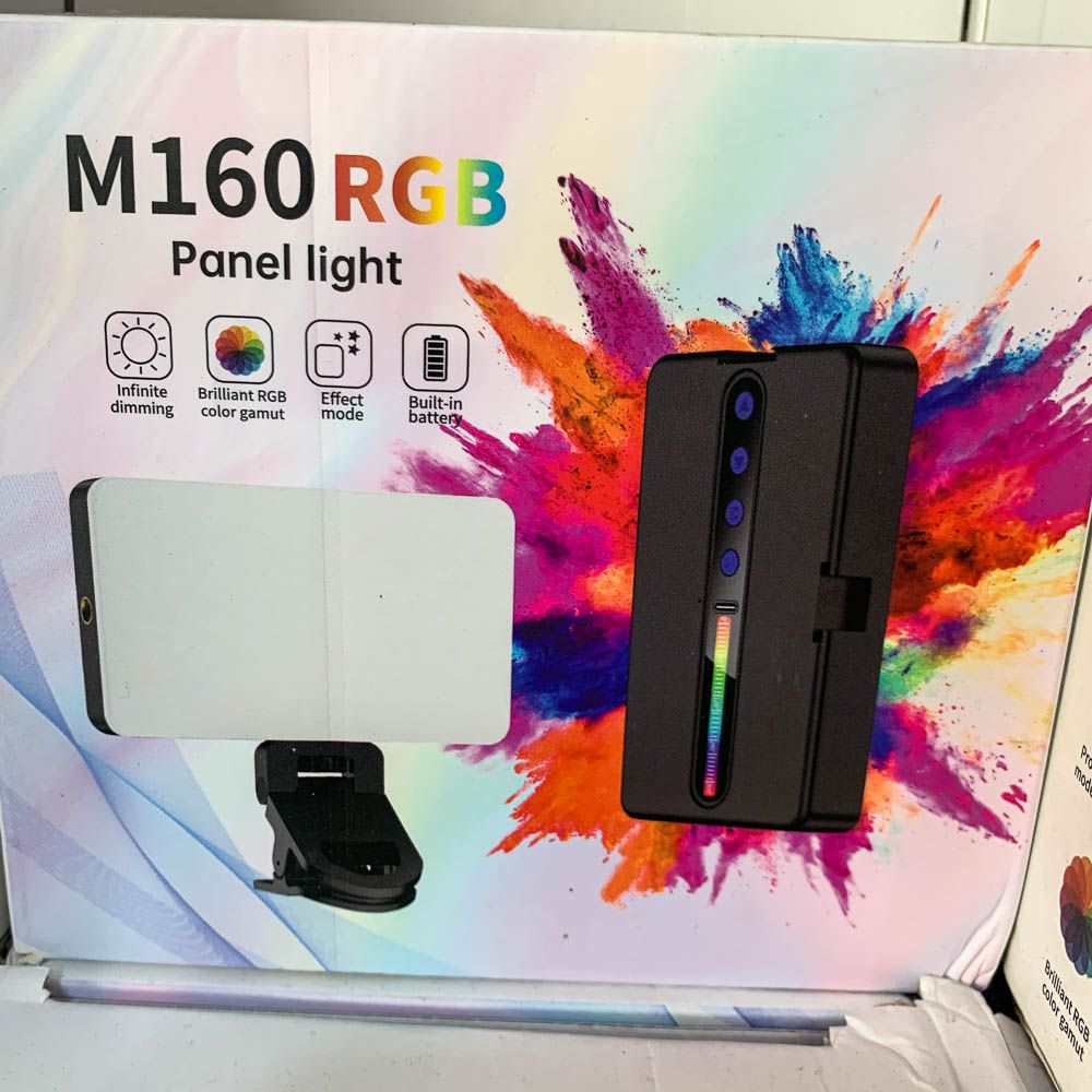 M160 Portable RGB Video Light for Photography & Vlogging M160 Portable RGB Video Light for Photography & Vlogging